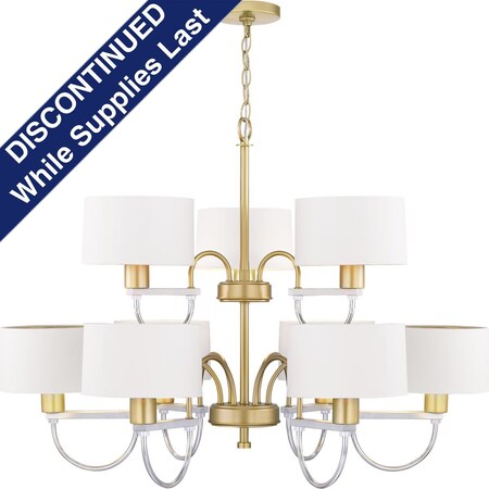 Progress Lighting Rigsby Collection Nine-Light Chandelier P400173-078